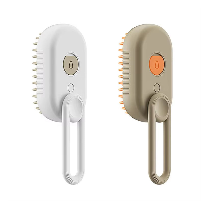 3-in-1 Rechargeable Pet Grooming Brush - Self-Cleansing Silicone Hair Remover for Cats and Dogs