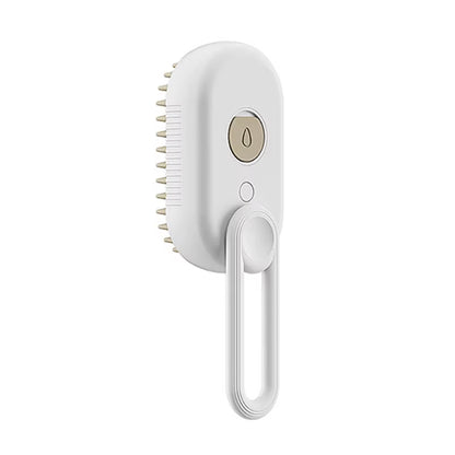 3-in-1 Rechargeable Pet Grooming Brush - Self-Cleansing Silicone Hair Remover for Cats and Dogs